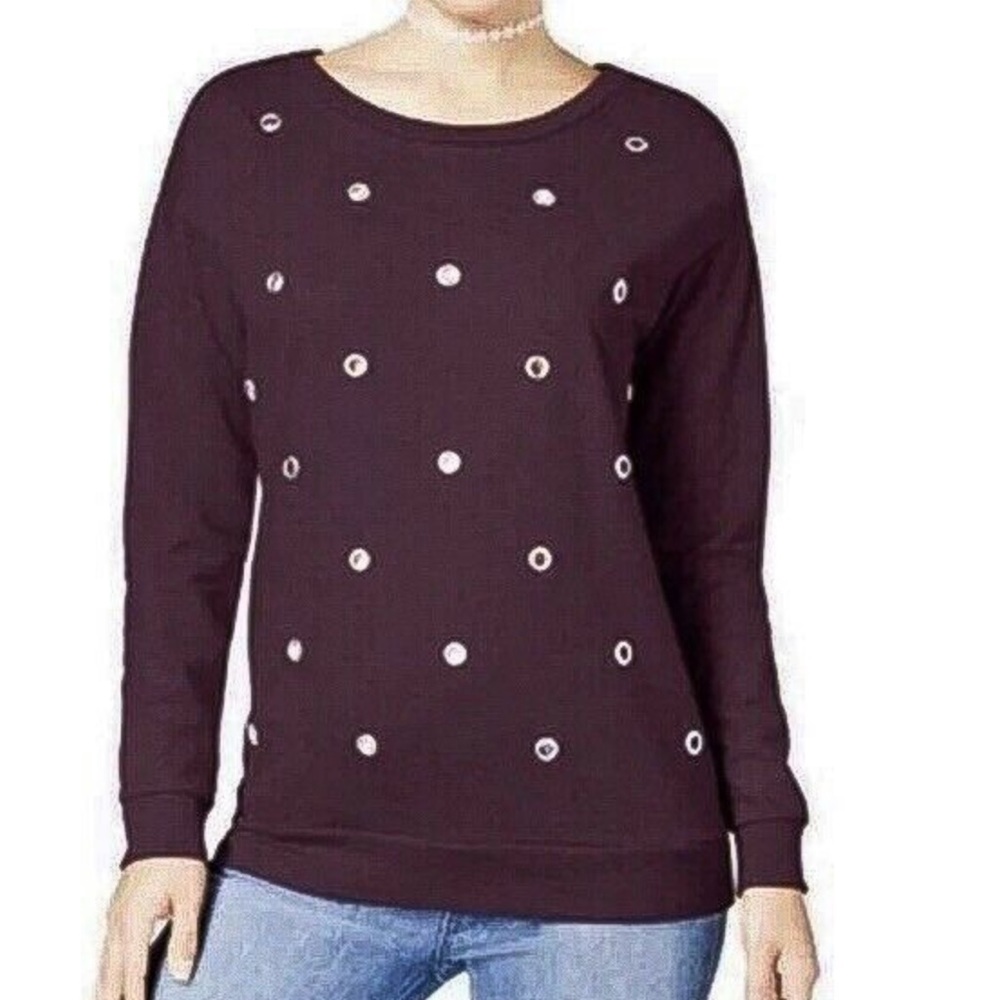 Ultra Flirt Juniors' Grommet-Detail Sweatshirt S